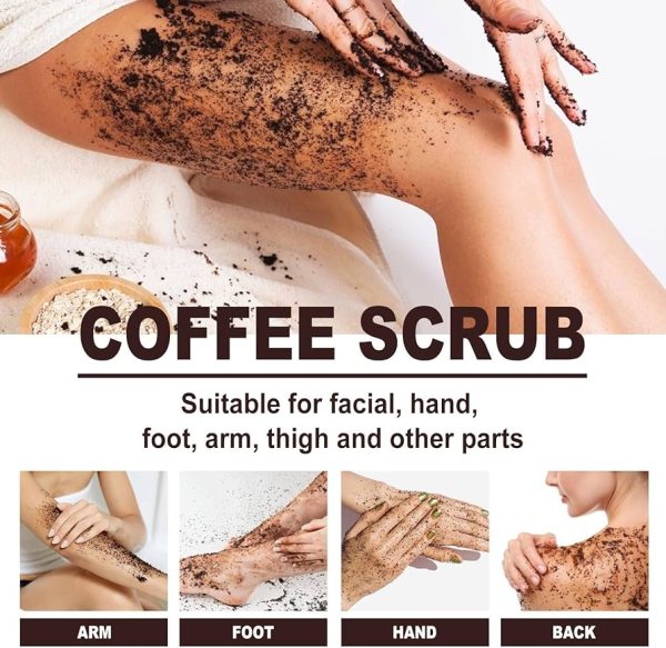 Wokali Coffee Sherbet Body Scrub 350ml And Whitening Cream 30ml For Private Areas & Private Part – Underarm