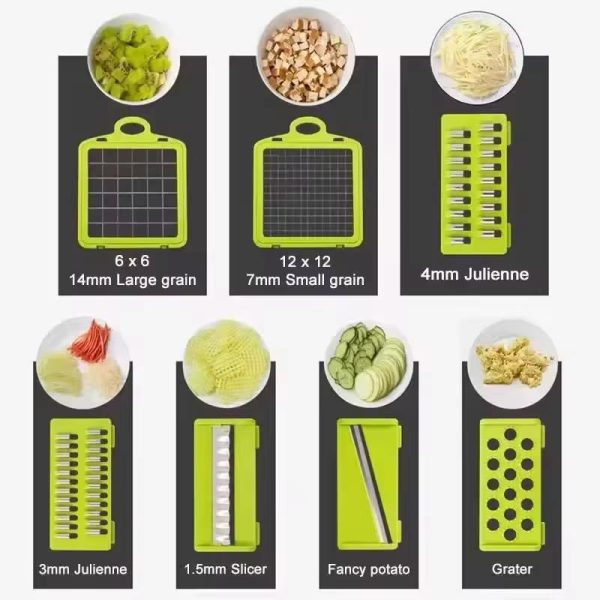 16 In1 Mandoline Slicer Veggie Food Chopper Vegetable Cutter,Kitchen Tool