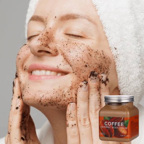 Wokali Coffee Sherbet Body Scrub 350ml And Whitening Cream 30ml For Private Areas & Private Part – Underarm